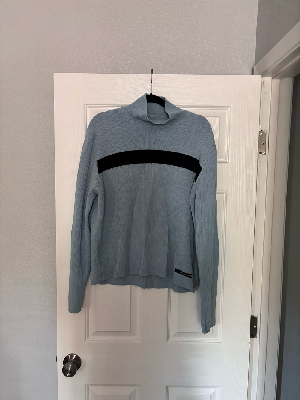 Vintage Y2K Abercrombie & Fitch Light Blue Turtleneck Sweater